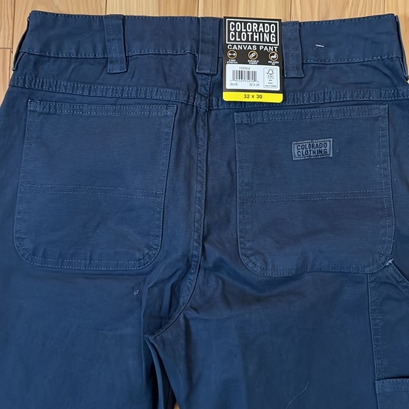Colorado clothing Men's Navy canvas Pants 32X30 - Picture 5 of 6
